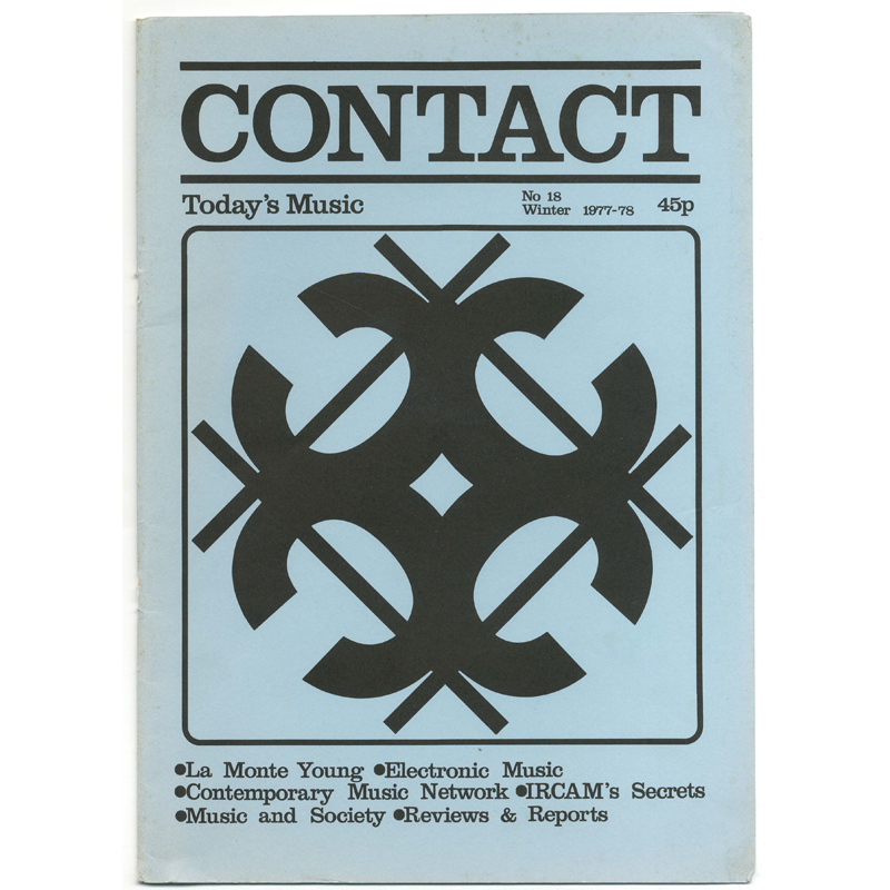 					View No. 18 (1978): Contact: A Journal for Contemporary Music
				